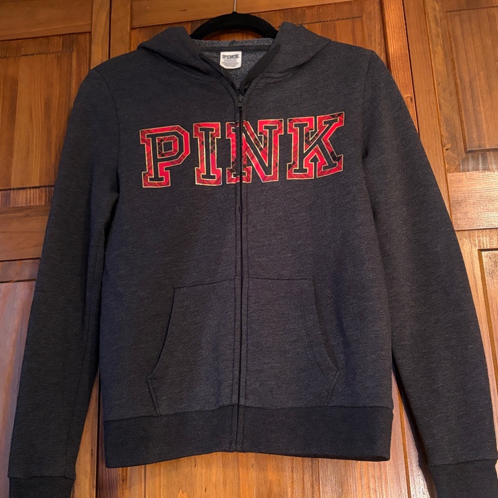 VICTORIAS🎄SECRET PINK FULL-ZIP HOODIE
